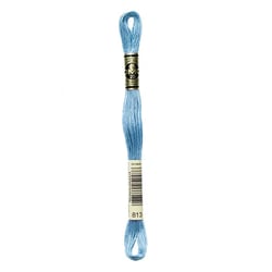 Fil à broder DMC - Mouliné spécial - Bleu gauloise n°813