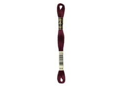 Fil à broder DMC - Mouliné spécial - Rouge vin n°814