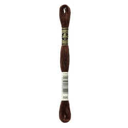 Fil à broder DMC - Mouliné spécial - Marron n°898