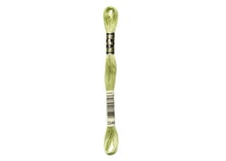 Fil à broder DMC - Mouliné spécial - Vert cœur de laitue n°3348