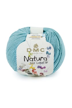 Pelote de fil à tricoter 100% coton - DMC - Natura - Aquamarina N25