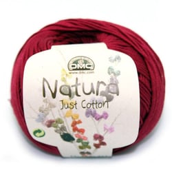 Pelote de fil à tricoter 100% coton - DMC - Natura - Bourgogne N34