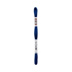 Fil à broder DMC - Coton Retors Mat - Bleu polaire foncé 2123