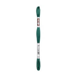 Fil à broder DMC - Coton Retors Mat - Vert étang 2135