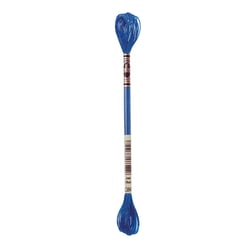 Fil à broder DMC - Mouliné métallisé - Bleu piscine métallisé 3843