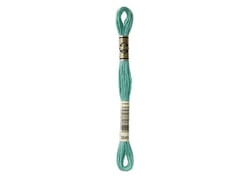 Fil à broder DMC - Mouliné spécial - Vert turquoise métallisé n°3849