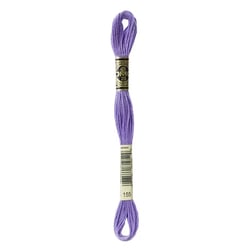 Fil à broder DMC - Mouliné spécial - Mauve métallique n°155