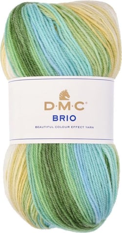 Pelote de fil à tricoter 100 % acrylique - DMC - Brio - Vert 409