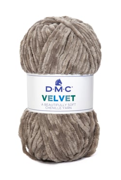 Pelote de fil à tricoter 100% polyester - DMC - Velvet - Camel 001