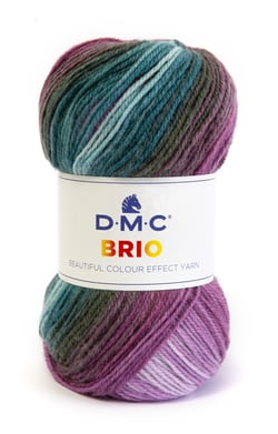 Pelote de fil à tricoter - DMC - Brio - Purple 418