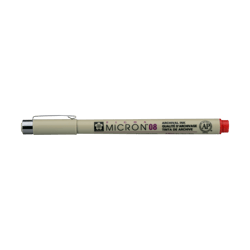 Feutre Pigma Micron - Sakura - rouge 0,50 mm