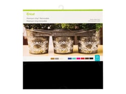 Lot de 20 vinyles amovibles Cricut - Premium Vinyl™ - Couleurs assorties - 30 x 30 cm