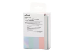 Lot de 18 cartes adhésives à personnaliser Cricut™ - Couleurs assorties - 8,9 x 12,4 cm