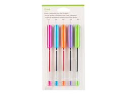 Lot de 5 stylos à bille Cricut™ - Brights - Couleurs - Pointe extra-fine
