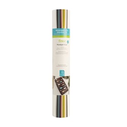Lot de 12 vinyles amovibles Cricut™ - Premium Vinyl™ - Couleurs assorties - 30,5 x 30,5 cm