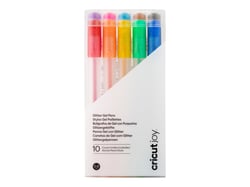 Lot de 10 stylos à encre gel pailleté Cricut Joy™ - Arc-en-ciel - Pointe moyenne