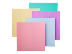 Lot de 10 papiers cartonnés autocollants Cricut™ - Smart Paper™ - Couleurs pastel - 33 x 33 cm