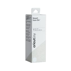 Thermocollant Cricut Joy™ - Smart Iron-On™ - Blanc pailleté - 13,9 x 48,2 cm