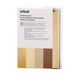 Lot de 18 cartes adhésives à personnaliser Cricut™ - Neutrals - 8,9 x 12,4 cm