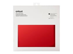 Lot de 8 feuilles transfert Foil Cricut™ - Rouge - 30,5 x 30,5 cm