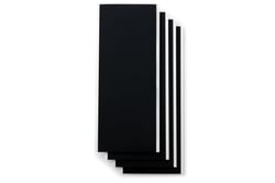 Lot de 4 vinyles permanents inscriptibles Cricut Joy™ - Smart Label™ - Noir - 14 x 33 cm