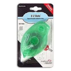 1 dévidoir rechargeable E-Z Dots - 13 m - Pastilles adhésives repositionnables