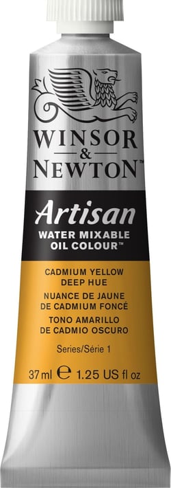 Huile hydrosoluble Artisan - 37 ml - Nuance de jaune de cadmium foncé