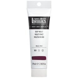 Tube 59 ml de peinture acrylique Liquitex Heavy Body série 3 - Violet foncé - Extra-fine