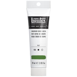 Tube 59 ml de peinture acrylique Liquitex Heavy Body série 2 - Vert oxyde de chrome - Extra-fine