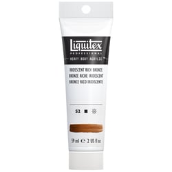 Tube 59 ml de peinture acrylique Liquitex Heavy Body série 2 - Bronze riche irisdescent - Extra-fine