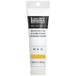 Tube 59 ml de peinture acrylique Liquitex Heavy Body série 2 - Or iridescent - Extra-fine