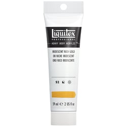 Tube 59 ml de peinture acrylique Liquitex Heavy Body série 2 - Or riche iridescent - Extra-fine