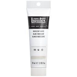 Tube 59 ml de peinture acrylique Liquitex Heavy Body série 2 - Blanc irisé - Extra-fine