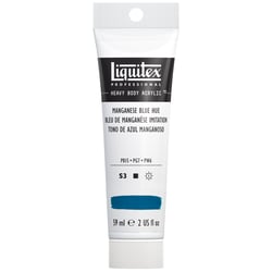 Tube 59 ml de peinture acrylique Liquitex Heavy Body série 3 - Bleu de manganèse - Extra-fine