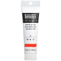 Tube 59 ml de peinture acrylique Liquitex Heavy Body série 2 - Rouge naphtol carmin - Extra-fine