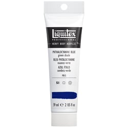 Tube 59 ml de peinture acrylique Liquitex Heavy Body série 1 - Bleu phtalocyanine nuance verte - Extra-fine