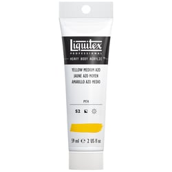 Tube 59 ml de peinture acrylique Liquitex Heavy Body série 2 - Jaune moyen - Extra-fine