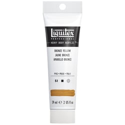 Tube 59 ml de peinture acrylique Liquitex Heavy Body série 1 - Jaune bronze - Extra-fine
