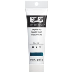 Tube 59 ml de peinture acrylique Liquitex Heavy Body série 2 - Turquoise foncé - Extra-fine