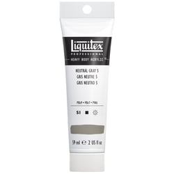 Tube 59 ml de peinture acrylique Liquitex Heavy Body série 1 - Gris neutre - Extra-fine