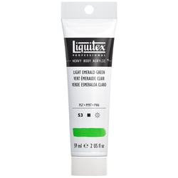 Tube 59 ml de peinture acrylique Liquitex Heavy Body série 3 - Vert émeraude clair - Extra-fine