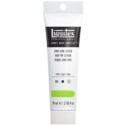 Tube 59 ml de peinture acrylique Liquitex Heavy Body série 1 - Vert vif citron - Extra-fine