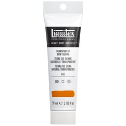 Tube 59 ml de peinture acrylique Liquitex Heavy Body série 3 - Terre de sienne naturelle transparente - Extra-fine