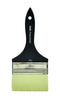 Brosse large plate manche court taille 4
