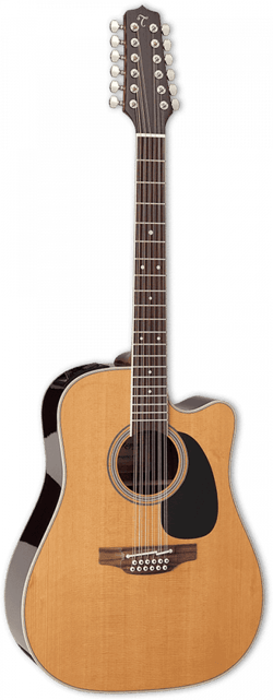 Takamine EF400SC-TT - Guitare électroacoustique 12 cordes - Dreadnought cutaway - Natural