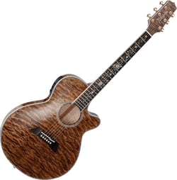 CC HS - GUITARE THIN LINE SERIES TSP10 CUTAWAY QUILT VINTAGE TOBACCO