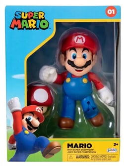 Super Mario - Figurine Mario + champignon