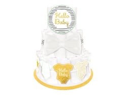 Kit de décoration pour de gâteau de couches - Hello Baby