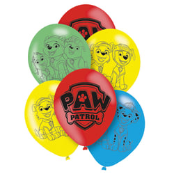 6 Ballons - Pat' Patrouille - 27,5 cm 