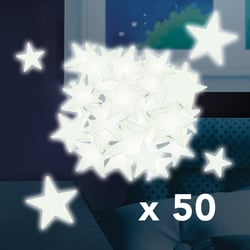 50 étoiles 3D lumineuses